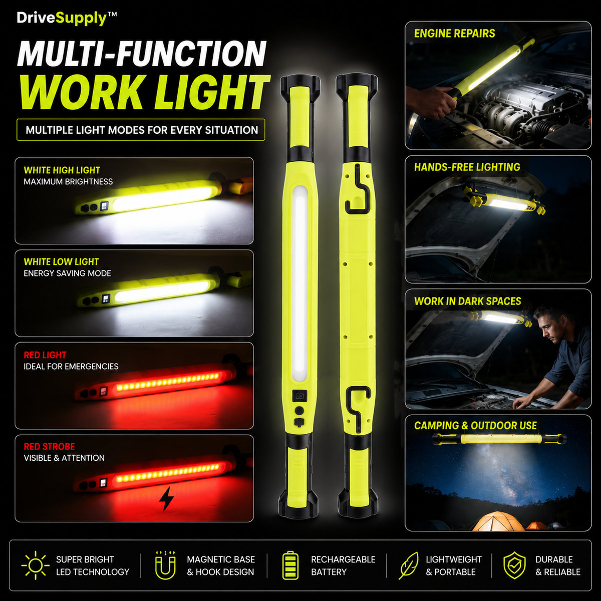DriveSupply™ Multi-Function LED Light Combo