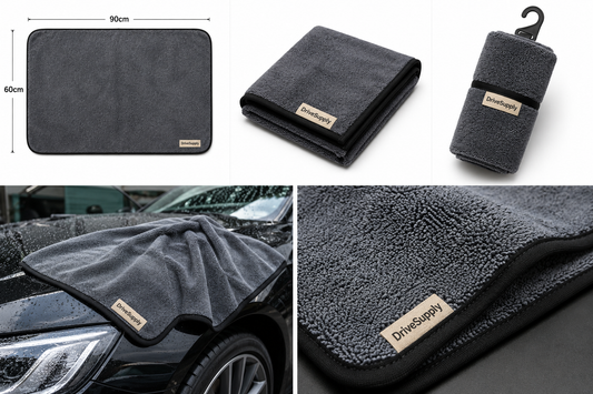 DriveSupply™ Ultra-Absorbent Microfibre Car Drying Towel (60cm x 90cm)