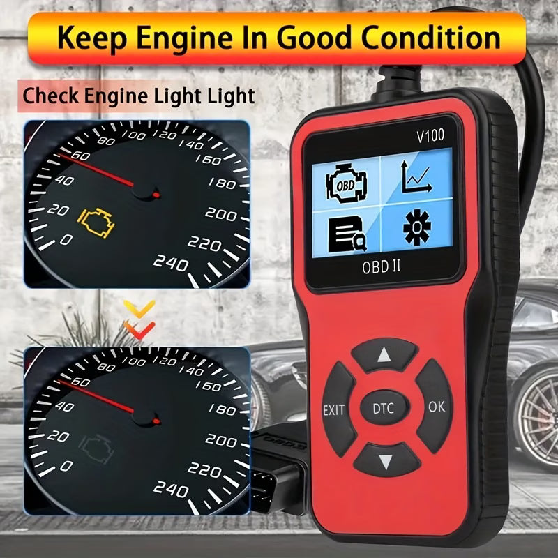 DriveSupply™ V100 Powered OBD2 Car Diagnostic Scanner