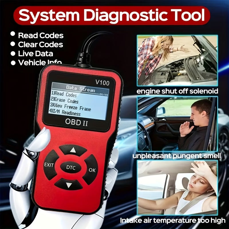DriveSupply™ V100 Powered OBD2 Car Diagnostic Scanner