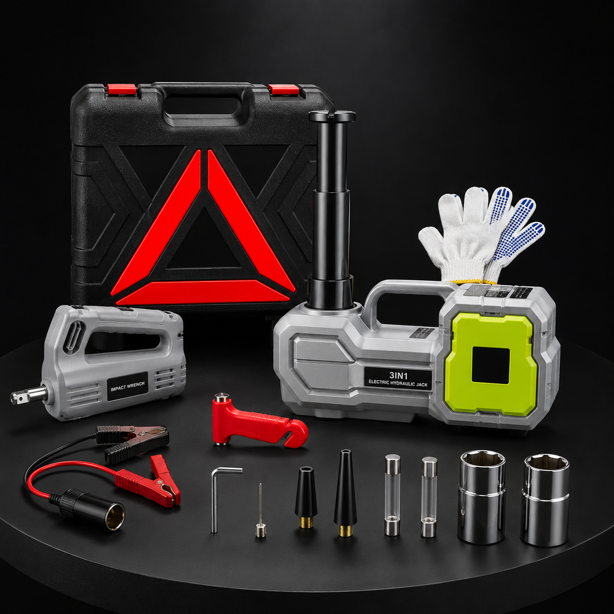 DriveSupply™ 5-Ton All-in-One Electric Hydraulic Jack & Impact Wrench Kit