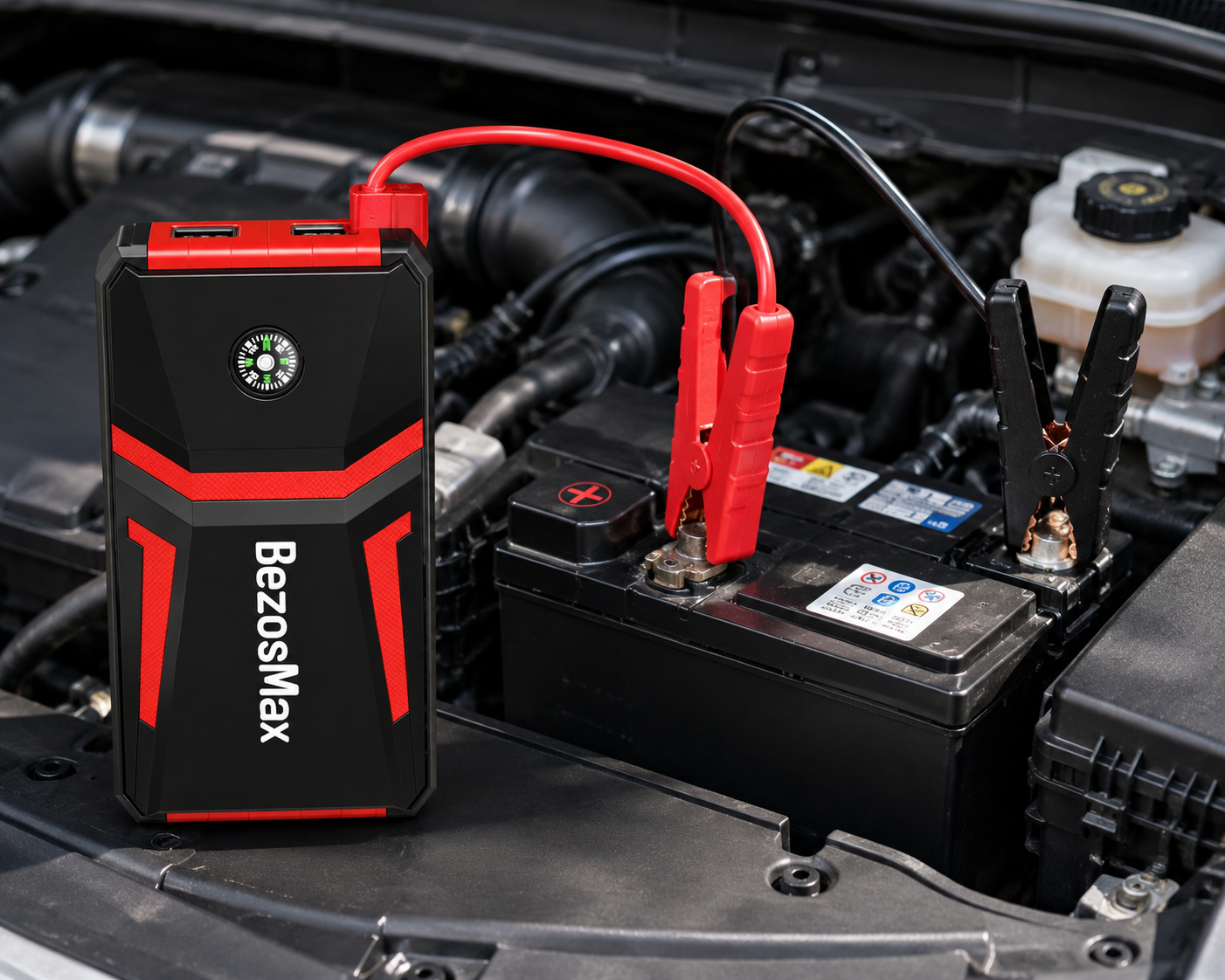 Bezosmax Heavy-Duty Vehicle Jump Starter (Gasoline & Diesel Dual-Start)