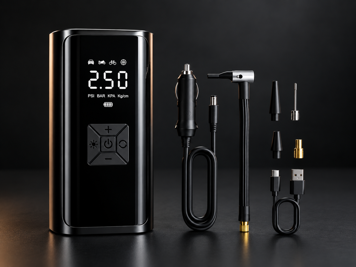 DriveSupply™ Portable Mini Air Compressor & Powerbank