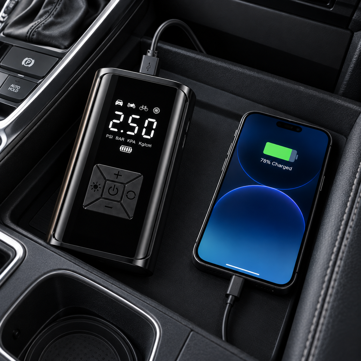 DriveSupply™ Portable Mini Air Compressor & Powerbank