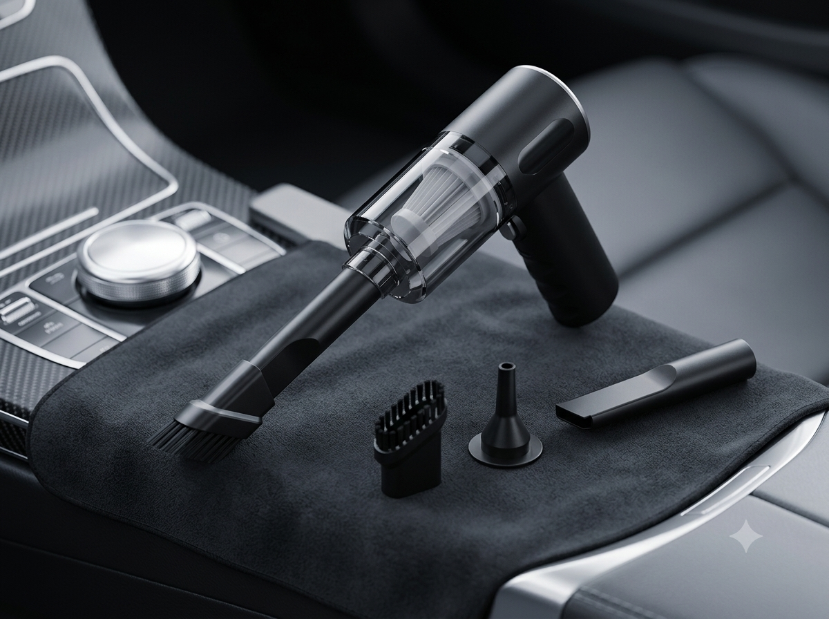 DriveSupply™ 3-in-1 Wireless Handheld Car Vacuum (2000mAh, Wet & Dry)