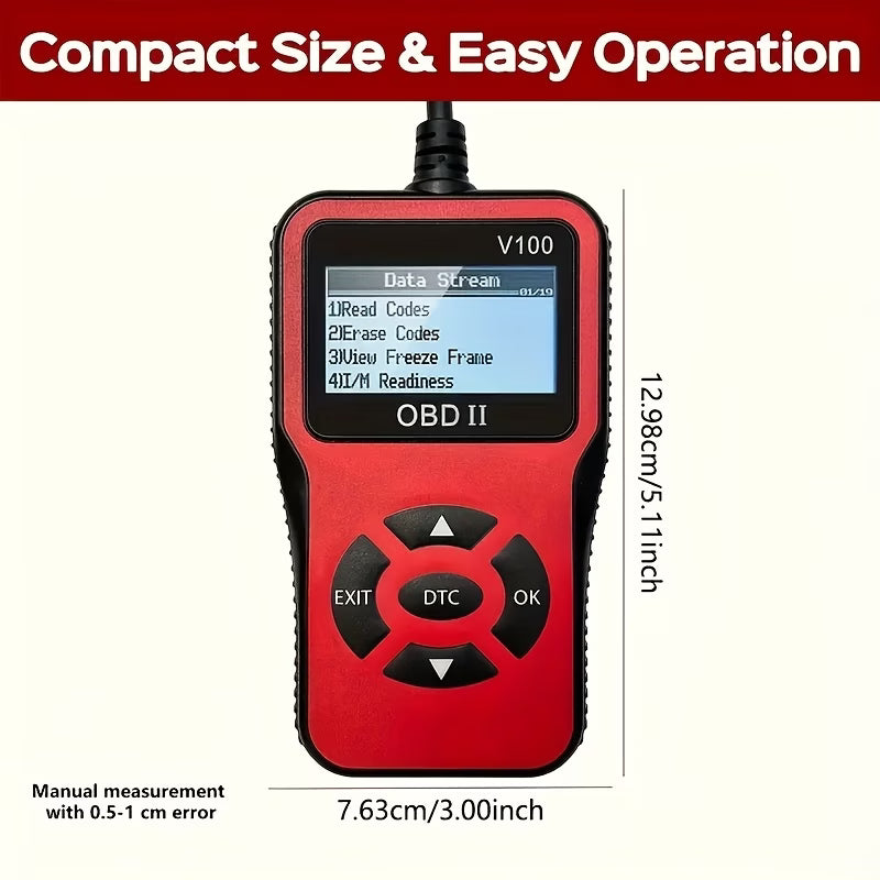 DriveSupply™ V100 Powered OBD2 Car Diagnostic Scanner